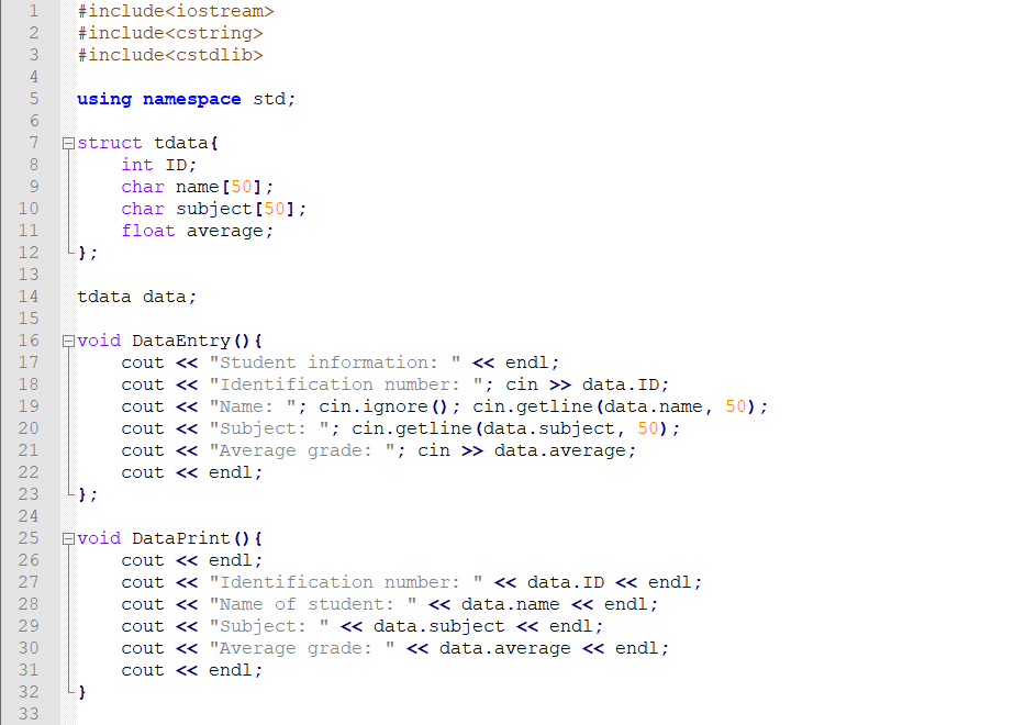 Simple C++ Programme